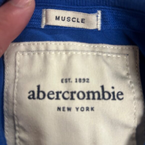 Abercrombie Kids Large Blue Long Sleeve Muscle T-Shirt EUC - Picture 7 of 10